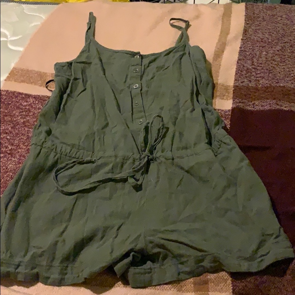Olive green romper